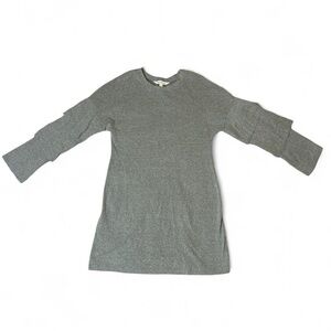 Women’s' Gray Long Ruffled Sleeve Dress Medium